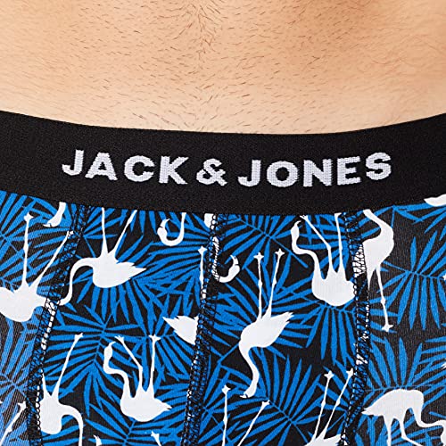 Jack & Jones Jacwalther Trunks-Pack de 5 Bóxer, Azul Marino. Detalles: Azul Marino Blazer-Diva Pink-Nautical Blue-Nautical Blue, M para Hombre