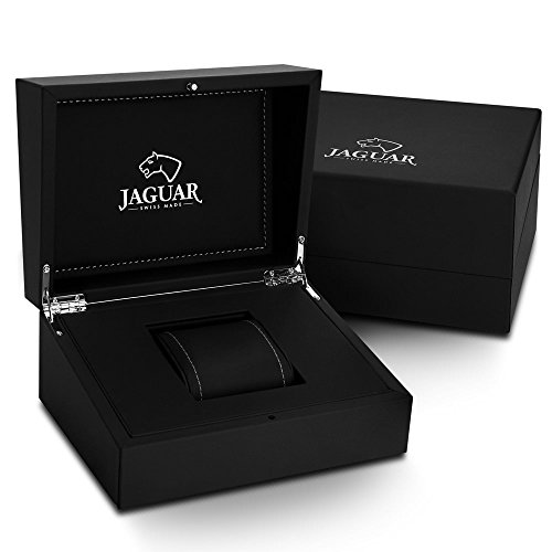 JAGUAR Reloj Modelo J813/1 de la colección AUTOMATICO, Caja de 45 mm Correa de Caucho Negro para Caballero