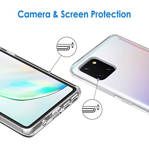 JETech Funda Compatible Samsung Galaxy Note 10 Lite (2020), Material de TPU Premium, Prueba de Golpes, Transparente
