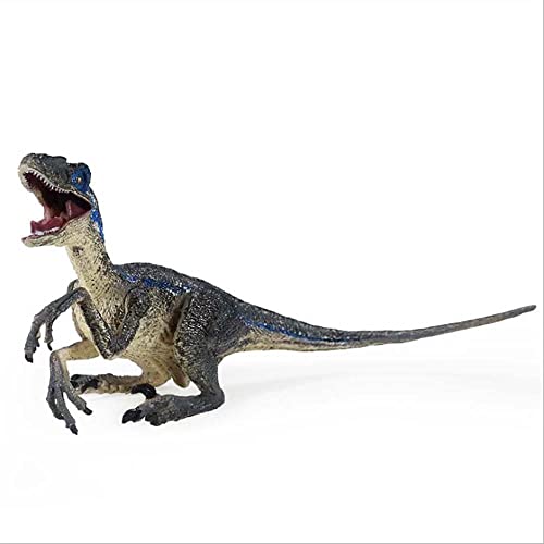 Jurassic World Blue Raptor Modelo dinosaurio Velociraptor juguete, para regalo de cumpleaños para niños