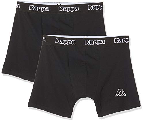 Kappa 2pack Boxers 304jb30-950 Bóxer, Negro (Black 304jb30/950), Medium (Pack de 2) para Hombre