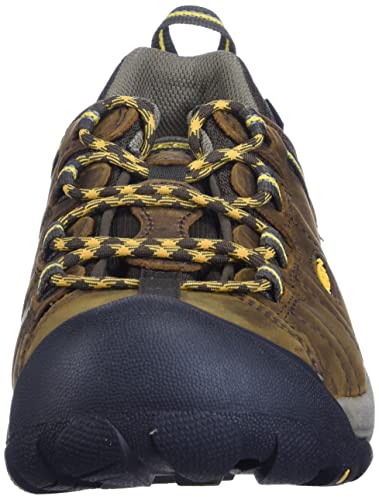 KEEN Targhee II Mid Waterproof, Zapatos para Senderismo Hombre, Cascade-Marrón y Dorado, 44.5 EU