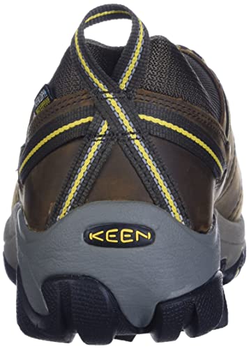 KEEN Targhee II Mid Waterproof, Zapatos para Senderismo Hombre, Cascade-Marrón y Dorado, 44.5 EU
