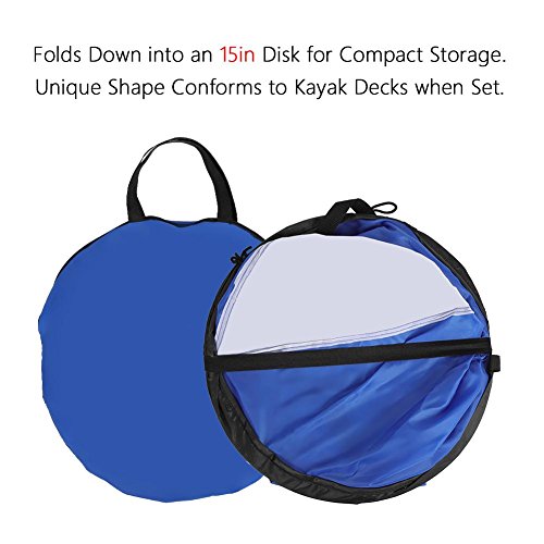 Keenso Kayak Wind Sail, Plegable Kayak Downwind Vela Compacta y portátil Downwind Wind Paddle para Kayak canoas Botes inflables
