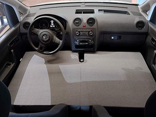 KFoam.es Colchón Plegable Cama Delantera para VW Caddy Camper Manual Color Gris (2004-2019)
