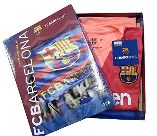 Kit Camiseta y Pantalón Tercera Equipación 2018-2019 FC. Barcelona - Réplica Oficial Licenciado - Dorsal Liso (8 años)