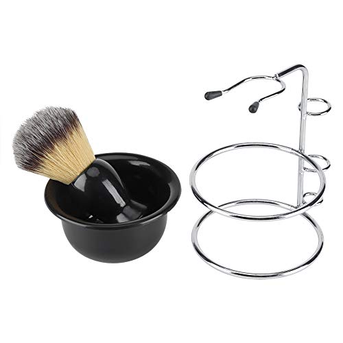 Kit de brocha de afeitar de espuma más rica, juego de navaja de afeitar con cerdas de tejón de alta calidad, juego de brochas de cocina, brocha de afeitar