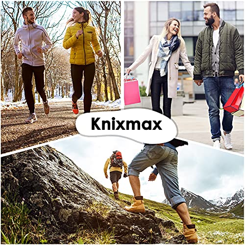 Knixmax Plantillas Memory Foam para Zapatos de Mujer y Hombre, Plantillas Confort Amortiguadoras Cómodas y Flexibles para Trabajo, Deportes, Caminar, Senderismo, EU42 Negro