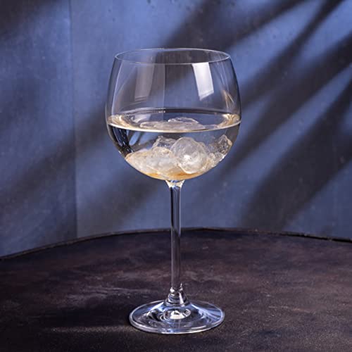 Krosno Copas para Cóctel Gin Balón Agua| Conjunto 6 Piezas | 480 ml | Venezia Collection | Perfectas para la Casa, Restaurante y en las Fiestas | Apta para Lavavajillas y Microondas