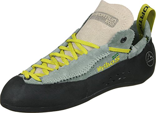 La Sportiva Mythos Eco Woman, Zapatos de Escalada Niña, Verde (Green Bay 000), 33.5 EU