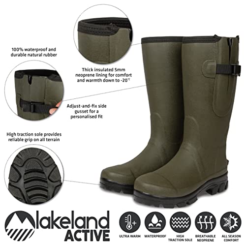 Lakeland Active Helton Botas de Agua para Hombre - Verde Musco - 45