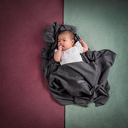 Laleni Fular Portabebes de Algodón Ecológico para Recién Nacidos hasta bebés de 15KG Fabricación Europea, Transpirable, sin Elastano Artificial, Color Verde