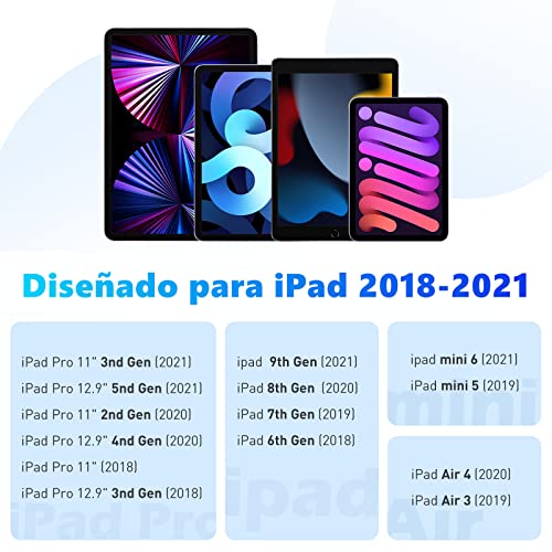 Lápiz iPad, Hommie iPad Pencil Magnética(2.a Generación) 2018-2021 con Rechazo de Palm y Detección de Inclinación, Punta Ultrafina de 1 mm, Lapiz para ipad 9 Generacion/8Gen/Air 4/Pro 11"/12.9"/Mini 6
