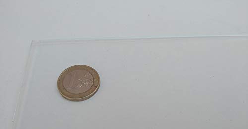 Laserplast Pack 2 unidades - Metacrilato transparente 3mm tamaño A6 (105 x 148 mm) - Plancha Metacrilato - Placa acrílico transparente 2 Piezas A6