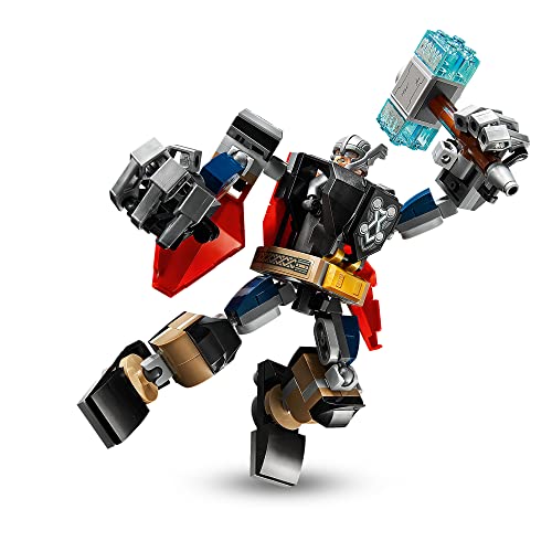 LEGO 76169 Super Heroes Marvel Vengadores Classic Armadura Robótica de Thor, Figura de Acción de Juguete para Niños a Partir de 7 Años