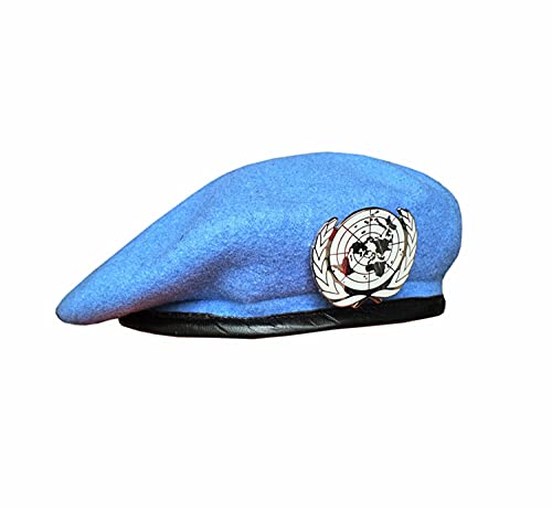 LHL Un Blue Boina de las Naciones Unidas para el Mantenimiento de la Paz, gorra con una insignia Tamaño Tienda militar