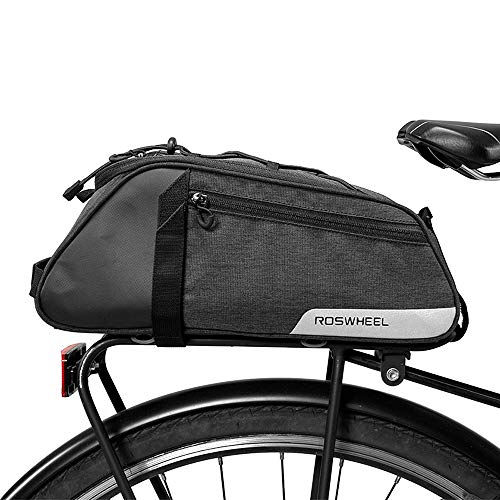 Lixada Bolsa Trasera para Bicicleta Multifuncional Alforja Trasera Bicicleta Bolsa de Hombro para Ciclismo al Aire Libre