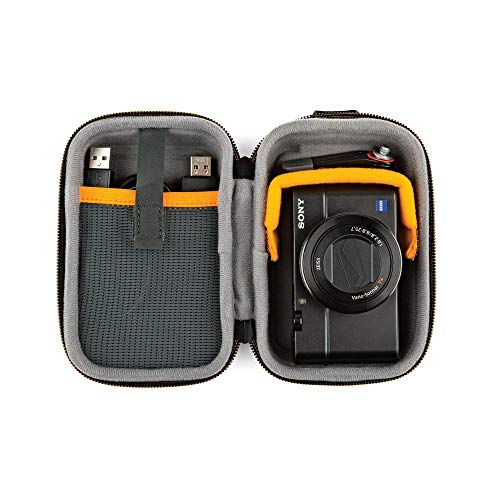 Lowepro Kamera-Tasche Hardside CS 40 - Mochila (Negro/Naranja)