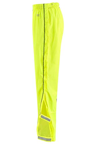 Mac in a Sac Origin II - Packable Waterproof Full Zip Overtrousers, Sobrepantalones Impermeables Hombre, Neon Yellow, XS