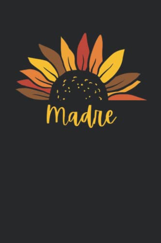Madre: Cute Sunflower 6"x9" Lined Notebook