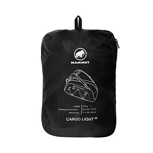 Mammut Cargo Light - Bolsa de deporte (90 L), color negro