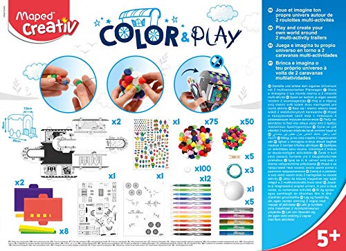 Maped Creativ Color and Play - Design My Carriages (Actividad para colorear y modelo 3D)