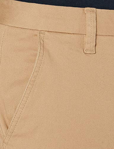Marca Amazon - MERAKI Short Classic Chino - Pantalones Cortos Hombre, Beige (Beige), 36, Label: 36