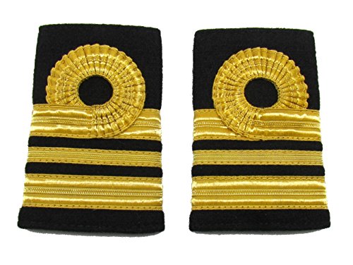 Marca de rango naval de Londres Epaulette de la tienda uniforme para el comandante R326