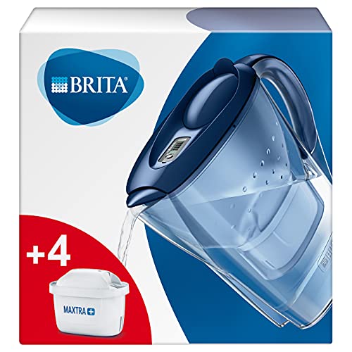 Marella Blu Jarra Filtrante para agua, Kit 4 filtros Maxtra+ incluidos