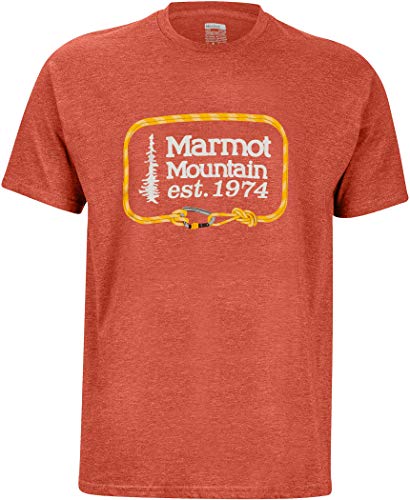 Marmot Ascender tee SS Camiseta, Picante Heather, M Hombre