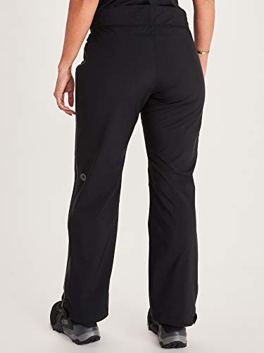 Marmot Wm's Huntley Pant Pantalones Impermeables, Pantalones De Lluvia, Prueba De Viento, Transpirables, Mujer, Black, M