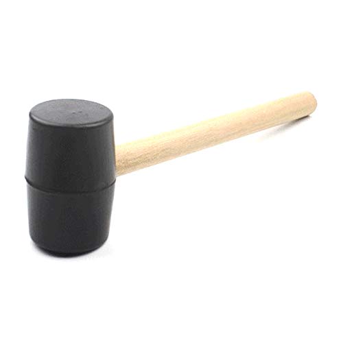 Martillo de goma Herramientas de mano Martillo de baldosas no elástico con cabeza redonda y mango de madera para herramienta de mano DIY Hammer-SPAIN, 100-299g