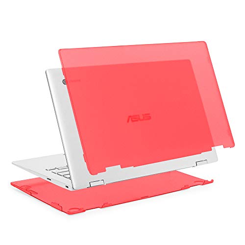 mCover - Carcasa rígida para portátil ASUS Chromebook Flip C434TA Series 2 en 1 de 14 Pulgadas (no Compatible con Otros Chromebooks de ASUS) Naranja