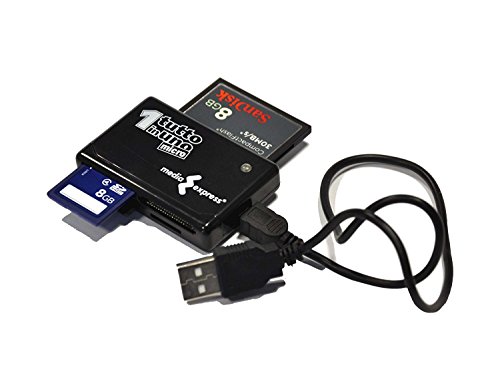 Media Express Lector/Grabador Memory Card, Todo en uno, Legge-scrive Color CF Tipo I y II, SD, Mini SD, MMC, RS-MMC, MMC Mobile, MMC Micro, MS Pro, MS Pro Duo, MS Micro M2, XD