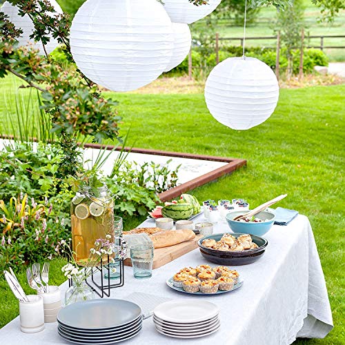 Mediawave Store - Mesa plegable transportable Silver con asa blanca de 180 x 75 x 74 cm, perfecta como mesa de camping, de buffet, de cocina, mesa exterior plegable, maletín blanco