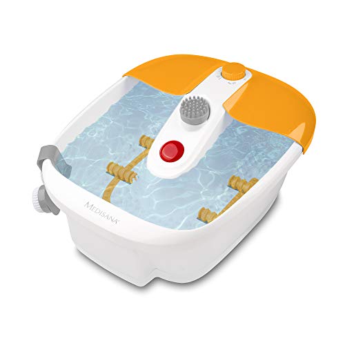Medisana FS 883 Pediluvio con masaje de zonas reflejas de los pies, baño de pies eléctrico, función de calentamiento de agua, masaje de vibración, baño de pies con masaje y calefacción