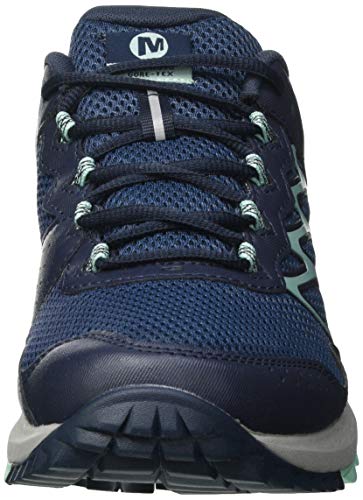 Merrell Wildwood GTX, Zapatillas para Caminar Mujer, Azul (Navy), 42 EU