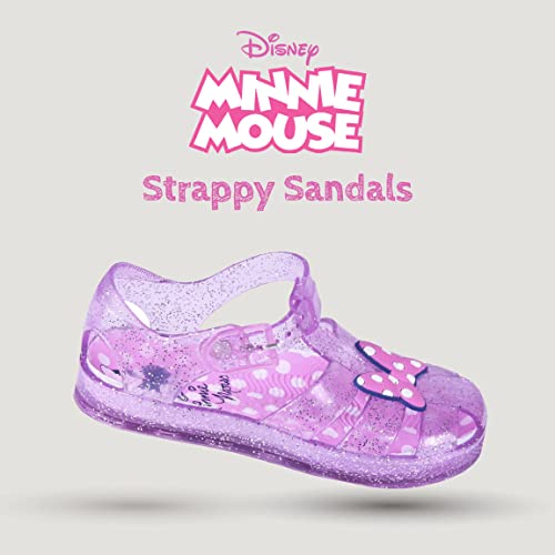 Minnie Mouse Sandalias para Niñas, Sandalias Cangrejera, Diseño Transpirable, Regalo para Niña, Talla EU 24