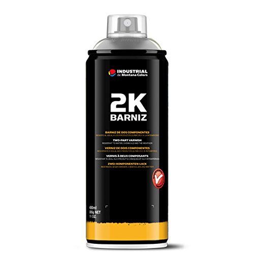 Montana Colors MTN Spray Barniz 2K (2 componentes) - Spray Barniz Brillo, Acabado Brillo, 400 ml