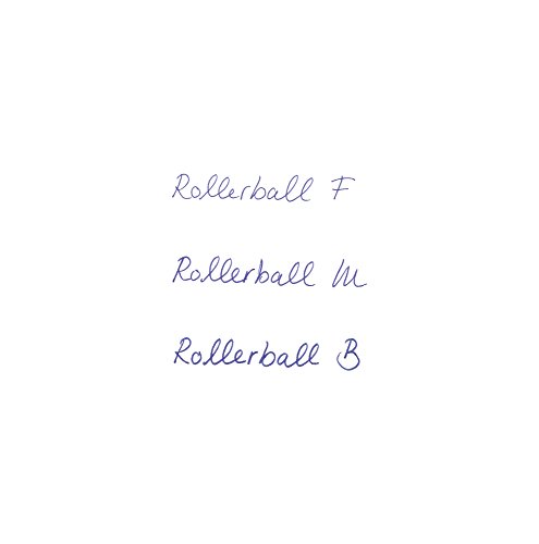 Montblanc 105162 Recambios finos para Rollerball – Recargas de alta calidad Mystery Black, 1 paquete x 2 Recargas