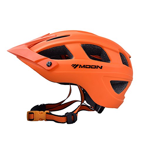 Moon HB3-5 - Casco de Bicicleta de montaña para Mujer, Color Naranja, Mediano (55-58 cm)