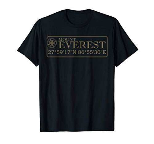 Mount Everest Gift For Men Women Mt Everest Mountaineering Camiseta