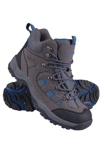 Mountain Warehouse Botas para Hombre Adventurer - Zapatillas de Tela y sintéticas para Caminar, Extra Grip, Otoño, Invierno Calzado para Hombre Gris Oscuro 45