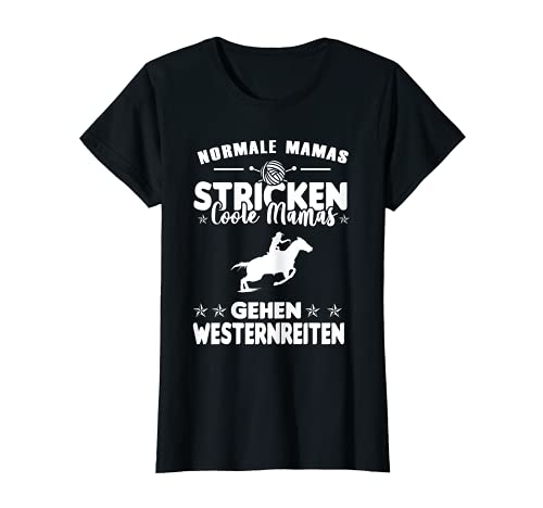 Mujer Regalo para madre del oeste, equitación Camiseta