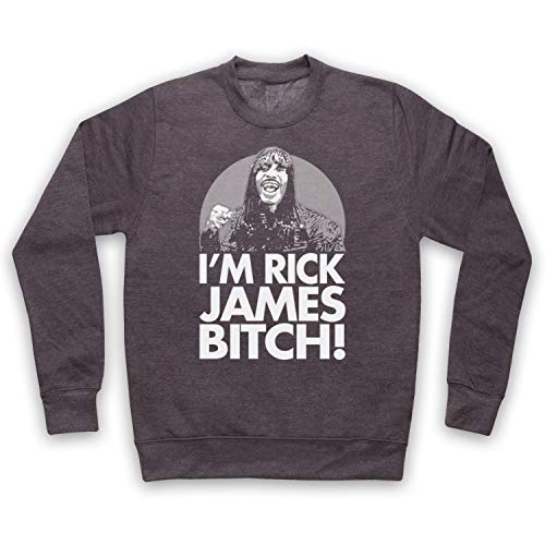 My Icon Art & Clothing - Chappelle I'm Rick Bitch! Comedy TV Show Icon Sudadera, Adultos Gris Oscuro XX-Large/Pecho 132/137 cm