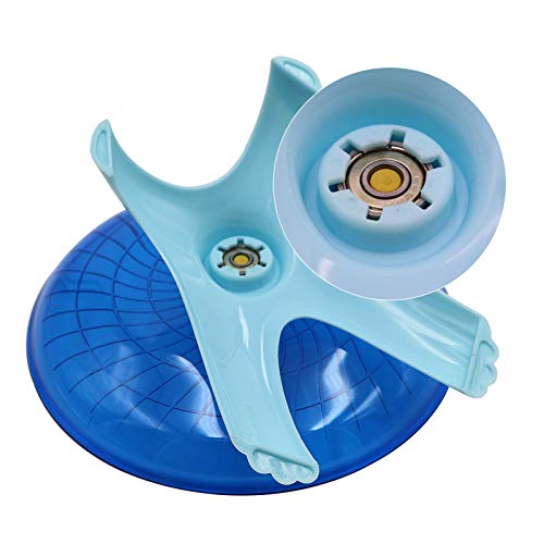 M.Z.A Plato para hámster con forma de hámster y rueda de juguete duradera con (azul)