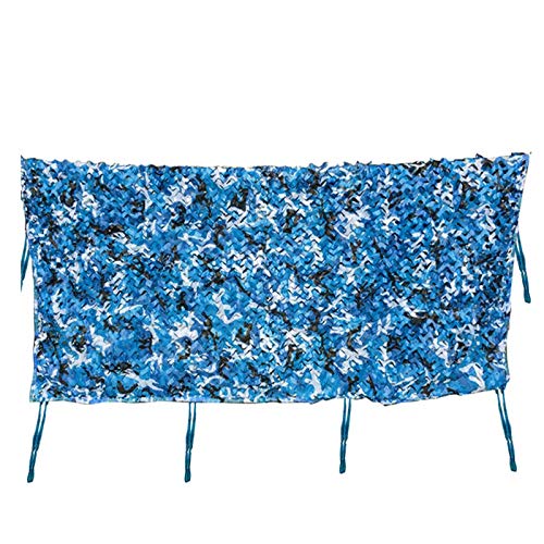 "N/A" Red De Camuflaje Pérgola Tienda De Sombra Toldo De Piscina Océano Azul Red De Camuflaje Jardín Cochera Terraza Decoración Lona Red Balcón Red De Protección UV(Size:4x5m)