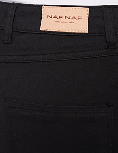 Naf Naf F-Power Skinny Pantalones de Vestir, Negro, 38 para Mujer