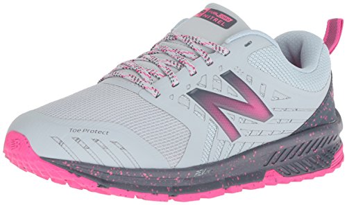 New Balance Nitrel v1, Zapatillas de Running para Asfalto Mujer, Gris (Light Porcelain Blue/Gunmetal/Pink GLO Rl1), 39.5 EU