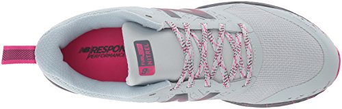 New Balance Nitrel v1, Zapatillas de Running para Asfalto Mujer, Gris (Light Porcelain Blue/Gunmetal/Pink GLO Rl1), 39.5 EU